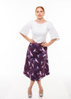 Yumi A Line Skirt - Dancing Cranes Print